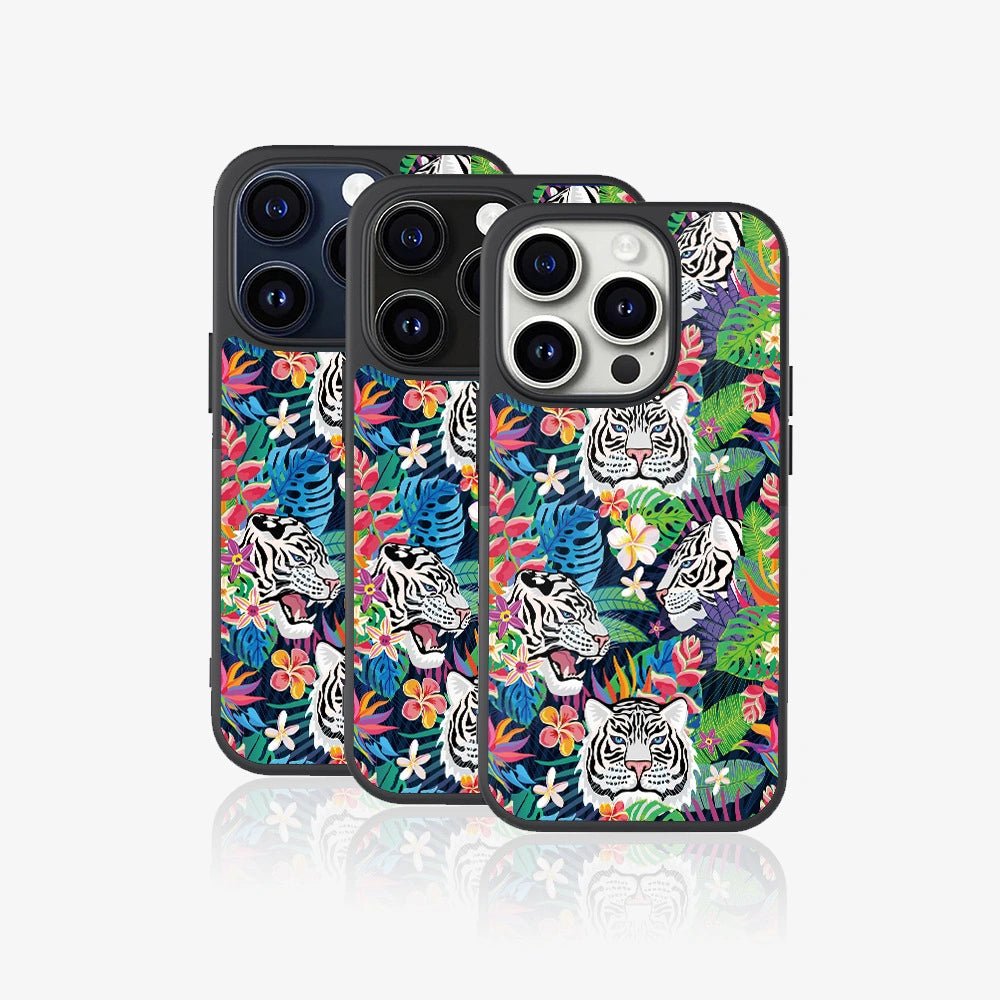 White Tiger in the Jungle - iPhone Case